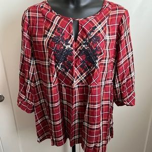 Plaid Blouse